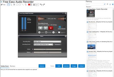 Free Easy Audio Recorder - Flamory bookmarks and screenshots
