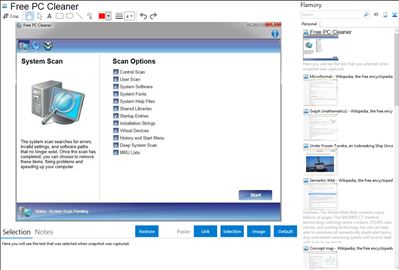 Free PC Cleaner - Flamory bookmarks and screenshots