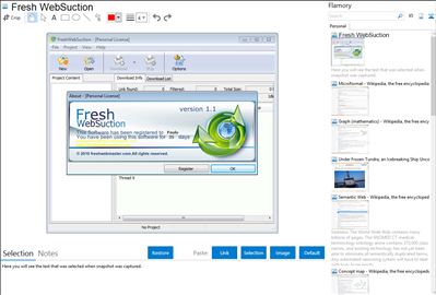Fresh WebSuction - Flamory bookmarks and screenshots