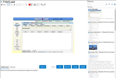 Fritz!Load - Flamory bookmarks and screenshots