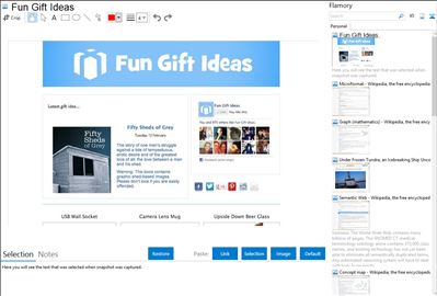 Fun Gift Ideas - Flamory bookmarks and screenshots