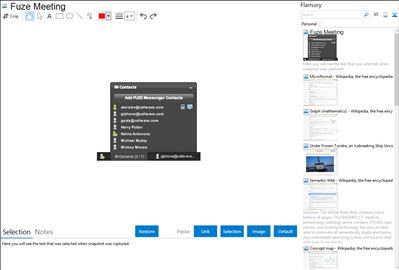 Fuze Meeting - Flamory bookmarks and screenshots