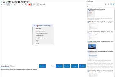 G Data CloudSecurity - Flamory bookmarks and screenshots