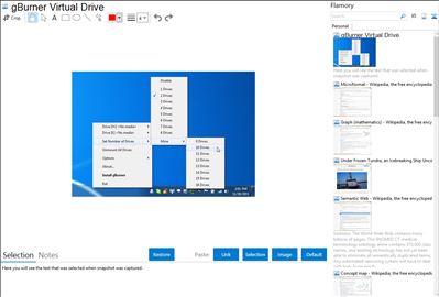 gBurner Virtual Drive - Flamory bookmarks and screenshots