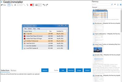 GeekUninstaller - Flamory bookmarks and screenshots