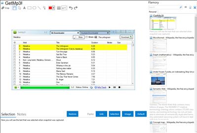 GetMp3! - Flamory bookmarks and screenshots