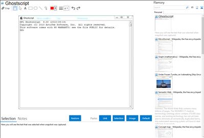 Ghostscript - Flamory bookmarks and screenshots