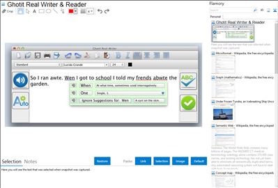 Ghotit Real Writer & Reader - Flamory bookmarks and screenshots