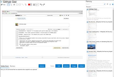 GitHub Gist - Flamory bookmarks and screenshots