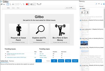 Gitbo - Flamory bookmarks and screenshots