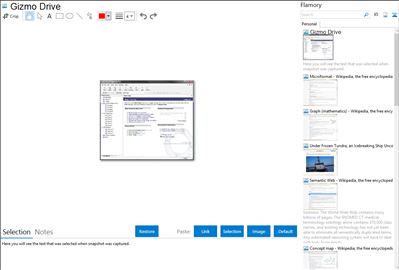 Gizmo Drive - Flamory bookmarks and screenshots