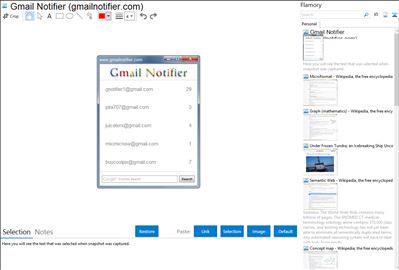 Gmail Notifier (gmailnotifier.com) - Flamory bookmarks and screenshots