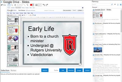 Google Drive - Slides - Flamory bookmarks and screenshots