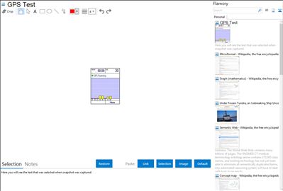GPS Test - Flamory bookmarks and screenshots