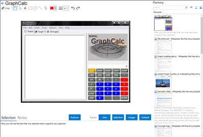 GraphCalc - Flamory bookmarks and screenshots