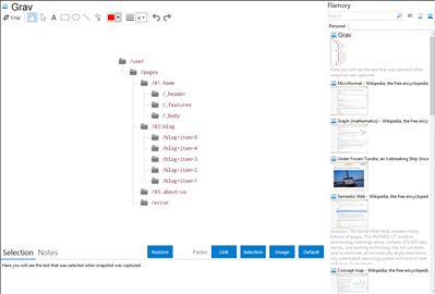 Grav - Flamory bookmarks and screenshots