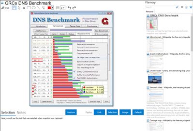 GRCs DNS Benchmark - Flamory bookmarks and screenshots