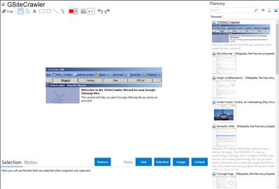 GSiteCrawler - Flamory bookmarks and screenshots