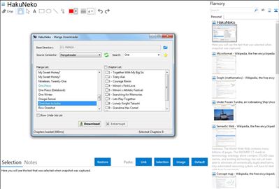 HakuNeko - Flamory bookmarks and screenshots