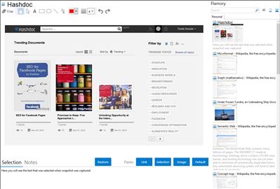 Hashdoc - Flamory bookmarks and screenshots