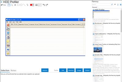 HDD Profiler - Flamory bookmarks and screenshots