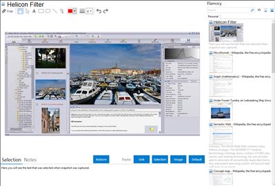 Helicon Filter - Flamory bookmarks and screenshots
