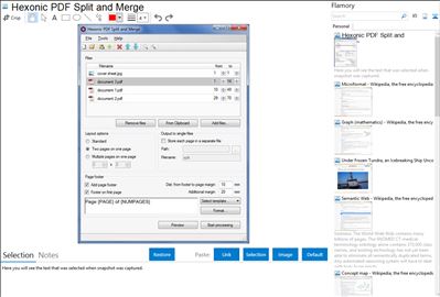 Hexonic PDF Split and Merge - Flamory bookmarks and screenshots