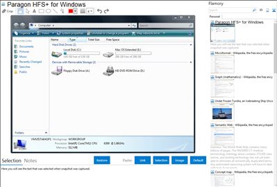 Paragon HFS+ for Windows - Flamory bookmarks and screenshots