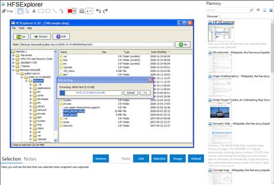 HFSExplorer - Flamory bookmarks and screenshots