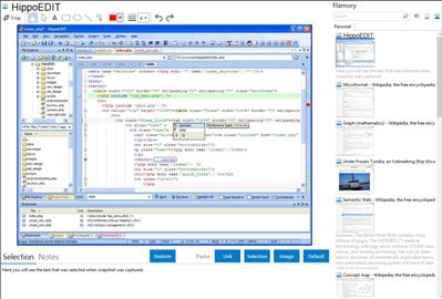 HippoEDIT - Flamory bookmarks and screenshots