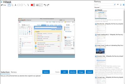 Hitask - Flamory bookmarks and screenshots