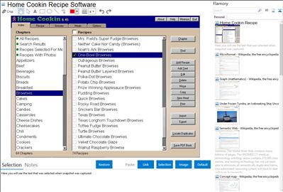 Home Cookin Recipe Software - Flamory bookmarks and screenshots