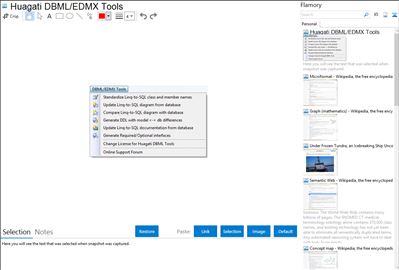 Huagati DBML/EDMX Tools - Flamory bookmarks and screenshots