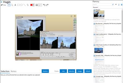 Hugin - Flamory bookmarks and screenshots