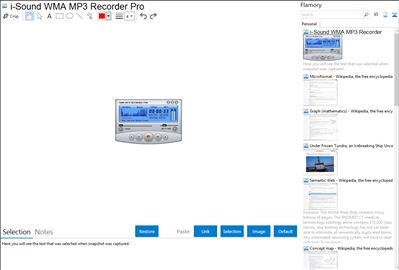 i-Sound WMA MP3 Recorder Pro - Flamory bookmarks and screenshots