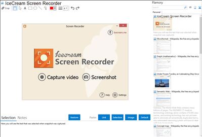 IceCream Screen Recorder - Flamory bookmarks and screenshots