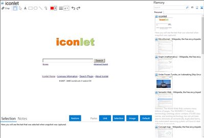iconlet - Flamory bookmarks and screenshots