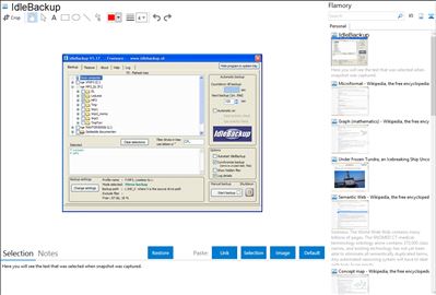 IdleBackup - Flamory bookmarks and screenshots
