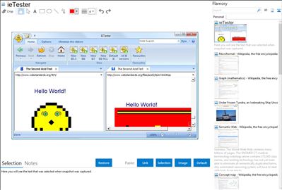 ieTester - Flamory bookmarks and screenshots