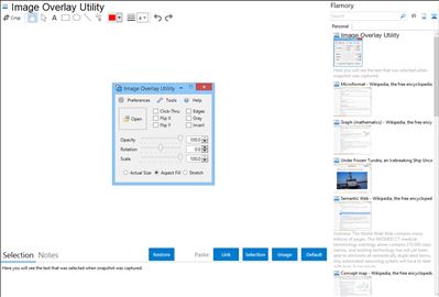 Image Overlay Utility - Flamory bookmarks and screenshots