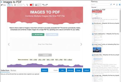 Images to PDF - Flamory bookmarks and screenshots