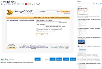 ImageShack - Flamory bookmarks and screenshots