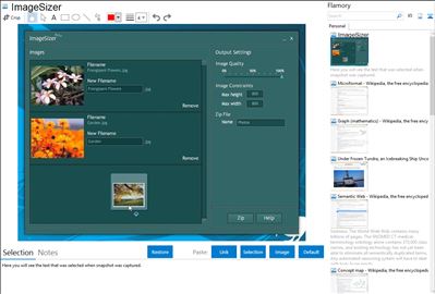 ImageSizer - Flamory bookmarks and screenshots