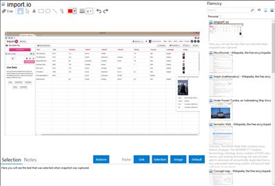 import.io - Flamory bookmarks and screenshots