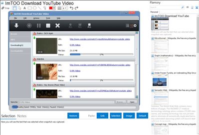 ImTOO Download YouTube Video - Flamory bookmarks and screenshots
