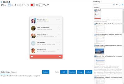 Infinit - Flamory bookmarks and screenshots