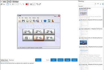 Ink DVD Writer - Flamory bookmarks and screenshots
