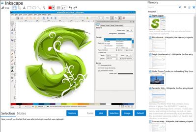Inkscape - Flamory bookmarks and screenshots