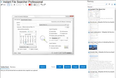 Instant File Searcher Professional - Flamory bookmarks and screenshots