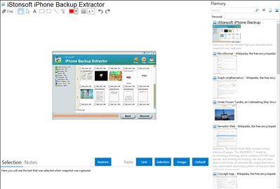 iStonsoft iPhone Backup Extractor - Flamory bookmarks and screenshots